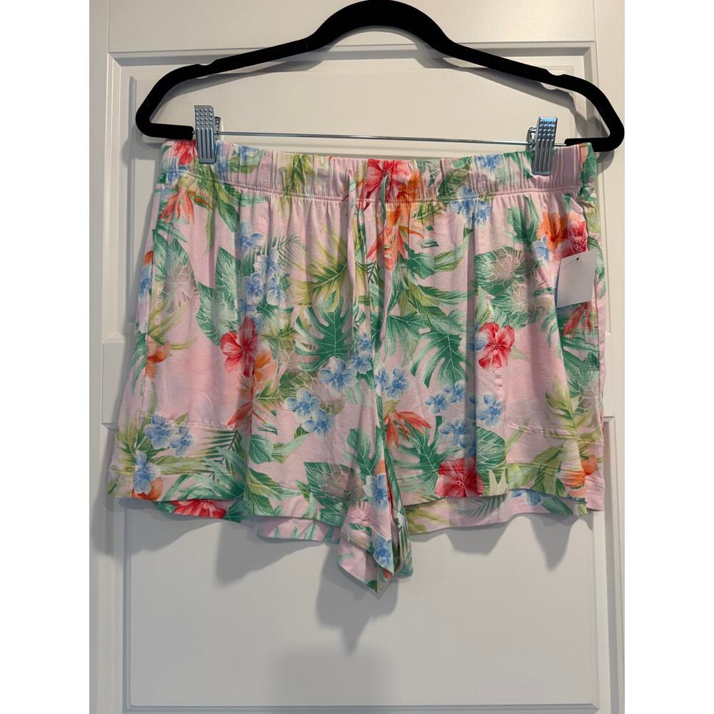 Tommy Bahama Tank PJ Set Size Medium Tropical Hibisus Floral Summer Vacation NWT - Picture 2 of 15
